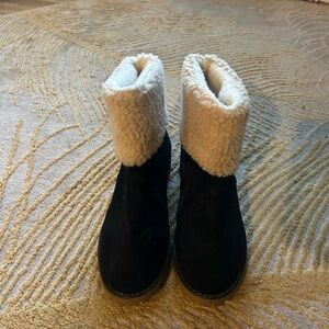 🌟Black Fur Lined Heeled Boots🌟